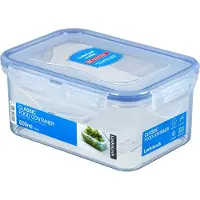 Lock & Lock HPL811, Box, Rechteckig, 0,6 l, Blau, Transparent, Polypropylen (PP)