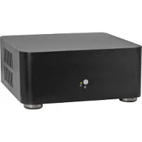 Inter-Tech A80, Small Form Factor (SFF), PC, Schwarz, ITX, Aluminium, 4 cm