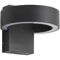LUCANDE LED-Außenwandleuchte Nirella, schwarz, CCT, IP65