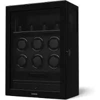 Klarstein SecureTouch Uhrenbeweger 6+4 Uhren Mabuchi Motor Klavierlack 41 Modi Schloss LEDs Schwarz