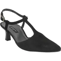 Paul green Peeptoes & Slingpumps 6064-003, Rauleder, Schwarz, Damen