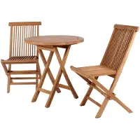 Mr. Deko Gartenmöbelgruppe Klappsessel Langton und Klapptisch Sutton