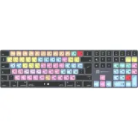 Logickeyboard LKB-PT-TM-UK, Volle Größe (100%), Verkabelt & Kabellos, Bluetooth, QWERTY, Grau, Titan