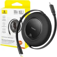 Baseus USB-C Kabel 100W PD, 2m, Aufrollbar, Schnelles Laden, Schwarz