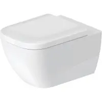 Duravit Wand-WC HAPPY D.2 RIMLESS tief, 365x540mm HygieneGlaze weiß HygieneGlaze weiß