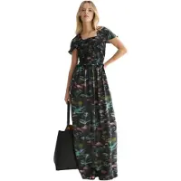 Scotch & Soda Ufu01634t Kurzarm Langes Kleid