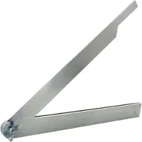 HEDUe Stahlschmiege T725 - Winkelschmiege aus rostfreiem Stahl, Schmiege Winkelmesser 25 cm