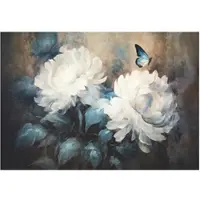 WALLARENA FOTOTAPETE Blumen Beton Vintage Schlafzimmer 150x105