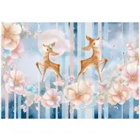 WALLARENA FOTOTAPETE Mädchen Kinderzimmer Blumen Tiere 350x250
