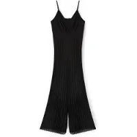Motivi Long Pleated Georgette Jumpsuit Black Größe: 42 | Jumpsuits Outlet | Damen | Schwarz