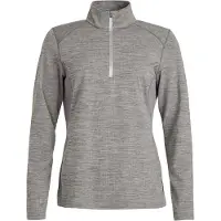 Protest Skipullover Senna 1/4 Zip Top Damen Dark Grey Melee-XXL