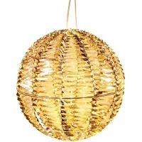 Wellhome Gold Helle Leuchtende Kugeldekoration Mit 960 Mikro-led-lichtern 50 Cm