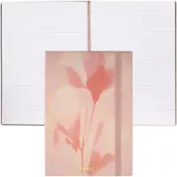 BOSS Pinkfarbenes DIN-A5-Notizbuch mit floralem Print Grösse ONESI