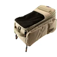 Contec Fahrrad Gepäckträgertasche - Via.Back RT - 32 Liter, vormontierter Racktime Snap-it- Adapter, Farbe Sand, ausklappbare Seitentaschen, Schultergurt, auch E-Bike