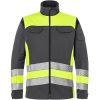 Kübler REFLECTIQ Jacke Klasse 1 warngelb/anthrazit L - 1208 8340-3497-L - warngelb/anthrazit