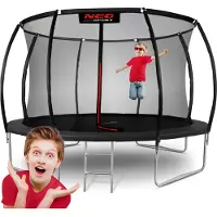Neo-Sport 12ft/374cm profiliertes Gartentrampolin mit Innennetz