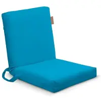 AllBags Klappbare Oxford Strandliege Blau – Tragbar Gartenliege, leichte Campingliege