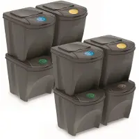 Wellhome Recyclingbehälter 100l 2 Einheiten 4 Stücke