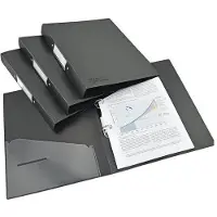 Rapesco Ringbuch Germ-Savvy 2 Ringe PP (Polypropylen) Schwarz