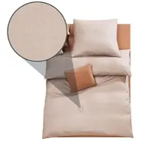 Doris Meyer Interlock-Jersey Bettwäsche Kalli beige Nackenrollenbezug einzeln 15x40 cm - beige