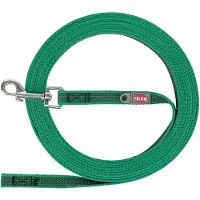 Trixie Smycz tropiąca, dla psa, gumowana, S–M: 5 m/15 mm, zielona