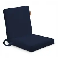 AllBags Klappbare Oxford Strandliege Dunkelblau – Tragbar Gartenliege, leichte Campingliege