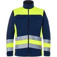 Kübler REFLECTIQ Jacke Klasse 1 warngelb/dunkelblau XXL - 1208 8340-3448-XXL - warngelb/dunkelblau