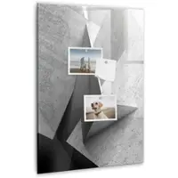 Coloray Magnetische Notiztafel - Schwarzer Marker + Schwamm + Magnete - 40 x 60 cm - Geometrische Abstraktion