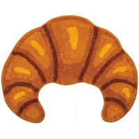 Kikkerland - Croissant Bath Rug - 25.75" x 20.25" x 0.25"