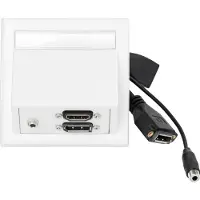 VivoLink WI221292, HDMI + DisplayPort + 3.5mm, Weiß, 10 g, 20 g