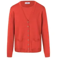 Peter Hahn Twinset aus 100% Schurwolle-Pure Tasmanian Wool rot