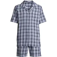 Seidensticker Schlafanzug Classic Twill in Mood indigo | Gr.: 48