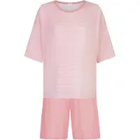 Mey Kurzer Pyjama Serie Simple Stripes Bridal Rose | Größe 42