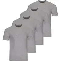 Ragman Unterhemd / Shirt Kurzarm Basic in Grau-Melange | Gr.: 3XL
