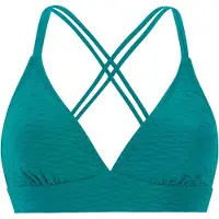 Protest Bikini Oberteil Damen MIXRelaxi Triangle Peacock Green-36
