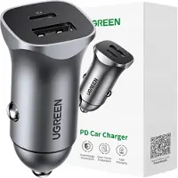 UGREEN 30780, Auto, Zigarettenanzünder, 12 V, Schwarz