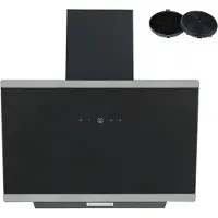 PKM Kopffreihaube KHS20-60H 60cm Glas schwarz A+ Dunstabzugshaube Touch Control