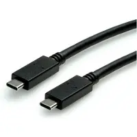 Value USB 3.2 Gen 2 Kabel, USB C-C, ST/ST, 4K UHD-1, 10Gbit/s, Emark, 100W, weiß, 1 m