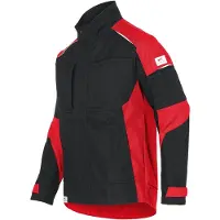 Kübler ACTIVIQ cotton+ Jacke schwarz/mittelrot XL