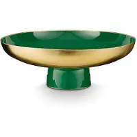 Pip studio Servierschale Metal Dark Green 12,5 x 35 cm