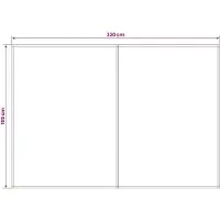 vidaXL Markisenersatzstoff Weiß 350 x 200 cm Polyester