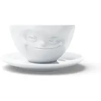 Tassen KaffeeTasse - grinsend weiß