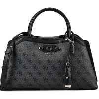 GUESS Vielseitige schwarze Damenhandtasche mit abnehmbarem Schulterriemen