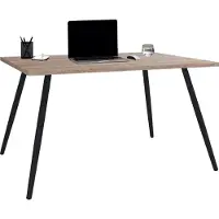 VCM Schreibtisch Computertisch Bürotisch Skandanivischer Retro Look Salia 138x80 cm