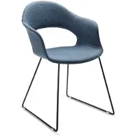 Natur24 Outdoor-Kufensessel Su Blau