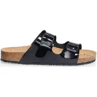 ABEBA Nature Sandale Berufsschuhe Arbeitsschuhe Hausschuhe glänzender Mikrofaser Lack 8088, Schuhgröße:37 EU