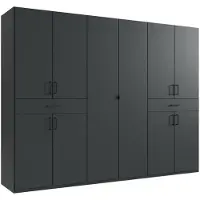 Wimex Kleiderschrank Tibet Drehtürenschrank Ausführung wählbargraphit