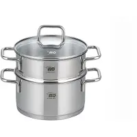 Elo Citrin Biodünster Edelstahl Volumenskala Induktion silberfarben 18cm