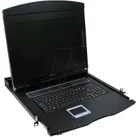 Logilink KVM Konsole m. 17" QWERTZ Keyboard