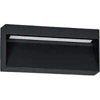 Eglo MARUGGIO Wand-/Deckenleuchte Lampe Beleuchtung - L20 x H9 x AL3,5 cm - schwarz - 1X4,8W inkl. - IP65